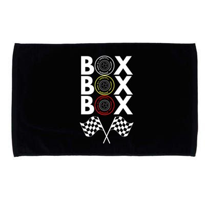 Formula Racing Car, Box Box Box Radio Call To PitBox Car Race Microfiber Hand Towel