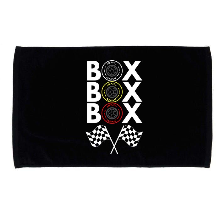Formula Racing Car, Box Box Box Radio Call To PitBox Car Race Microfiber Hand Towel