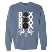 Formula Racing Car, Box Box Box Radio Call To PitBox Car Race Garment-Dyed Sweatshirt