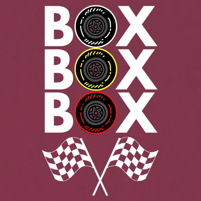 Formula Racing Car, Box Box Box Radio Call To PitBox Car Race 16oz Travel Tumbler