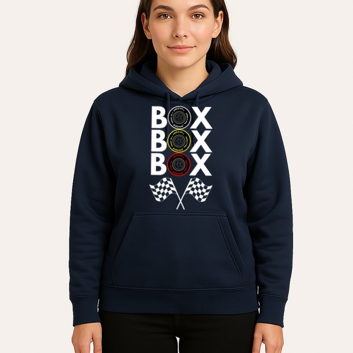 Formula Racing Car, Box Box Box Radio Call To PitBox Car Race Hoodie