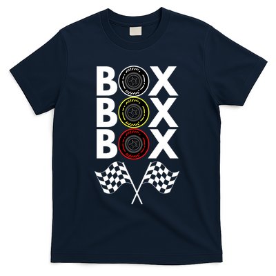 Formula Racing Car, Box Box Box Radio Call To PitBox Car Race T-Shirt
