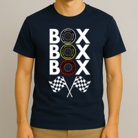 Formula Racing Car, Box Box Box Radio Call To PitBox Car Race T-Shirt