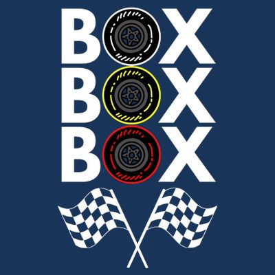 Formula Racing Car, Box Box Box Radio Call To PitBox Car Race T-Shirt