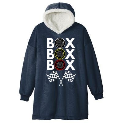 Formula Racing Car, Box Box Box Radio Call To PitBox Car Race Hooded Wearable Blanket