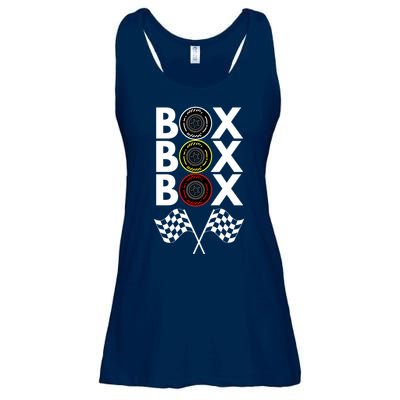 Formula Racing Car, Box Box Box Radio Call To PitBox Car Race Ladies Essential Flowy Tank