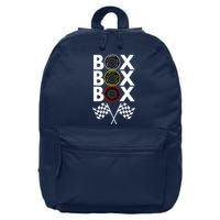 Formula Racing Car, Box Box Box Radio Call To PitBox Car Race 16 in Basic Backpack