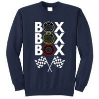 Formula Racing Car, Box Box Box Radio Call To PitBox Car Race Tall Sweatshirt