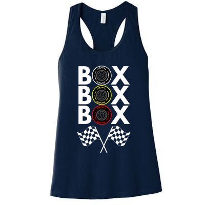 Formula Racing Car, Box Box Box Radio Call To PitBox Car Race Womens Tank Top