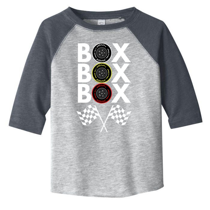 Formula Racing Car, Box Box Box Radio Call To PitBox Car Race Toddler Fine Jersey T-Shirt