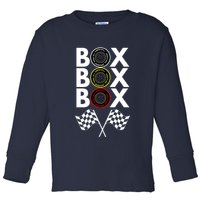 Formula Racing Car, Box Box Box Radio Call To PitBox Car Race Toddler Long Sleeve Shirt