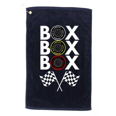 Formula Racing Car, Box Box Box Radio Call To PitBox Car Race Golf Towel