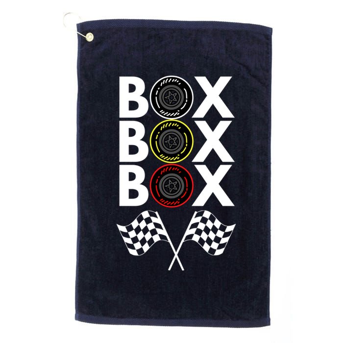 Formula Racing Car, Box Box Box Radio Call To PitBox Car Race Golf Towel