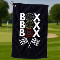 Formula Racing Car, Box Box Box Radio Call To PitBox Car Race Golf Towel