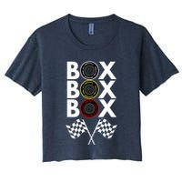 Formula Racing Car, Box Box Box Radio Call To PitBox Car Race Crop Top