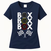 Formula Racing Car, Box Box Box Radio Call To PitBox Car Race Womens T-Shirt