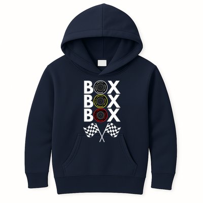 Formula Racing Car, Box Box Box Radio Call To PitBox Car Race Kids Hoodie