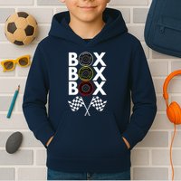 Formula Racing Car, Box Box Box Radio Call To PitBox Car Race Kids Hoodie
