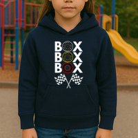 Formula Racing Car, Box Box Box Radio Call To PitBox Car Race Kids Hoodie