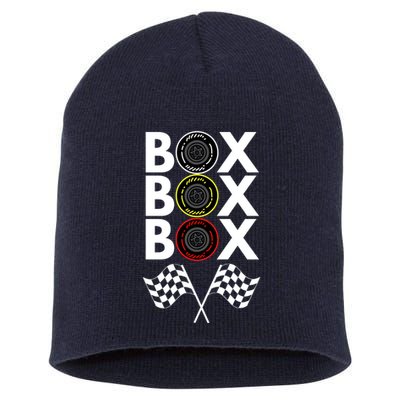 Formula Racing Car, Box Box Box Radio Call To PitBox Car Race Short Acrylic Beanie