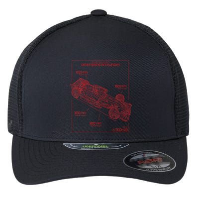 Formula Race Car Specifications Team Racing Fan Engineering Flexfit Unipanel Trucker Cap