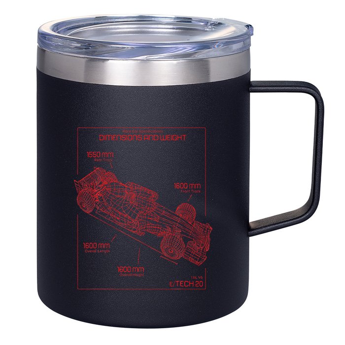Formula Race Car Specifications Team Racing Fan Engineering 12oz Stainless Steel Coffee Mug