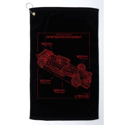 Formula Race Car Specifications Team Racing Fan Engineering Golf Towel