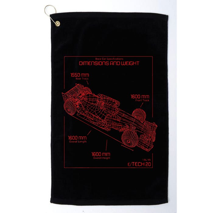 Formula Race Car Specifications Team Racing Fan Engineering Golf Towel