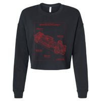 Formula Race Car Specifications Team Racing Fan Engineering Cropped Pullover Crew