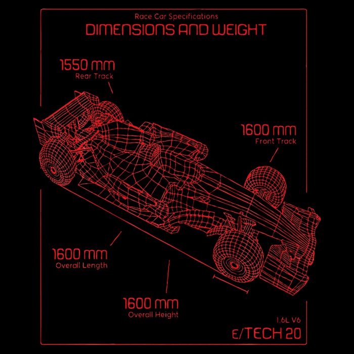 Formula Race Car Specifications Team Racing Fan Engineering Cropped Pullover Crew