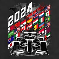 Formula Racing Circuit Schedule Gear 2024 Grand Prix Places Cool Comfort Performance Bucket Hat
