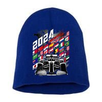 Formula Racing Circuit Schedule Gear 2024 Grand Prix Places Short Acrylic Beanie