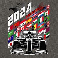 Formula Racing Circuit Schedule Gear 2024 Grand Prix Places Cotton Canvas Backpack