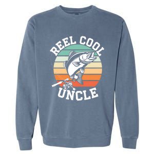 Fishing Reel Cool Uncle Funny Fishing Gift Gift Garment-Dyed Sweatshirt