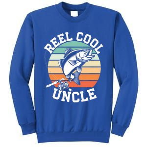 Fishing Reel Cool Uncle Funny Fishing Gift Gift Tall Sweatshirt