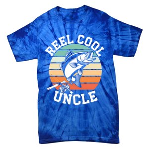 Fishing Reel Cool Uncle Funny Fishing Gift Gift Tie-Dye T-Shirt