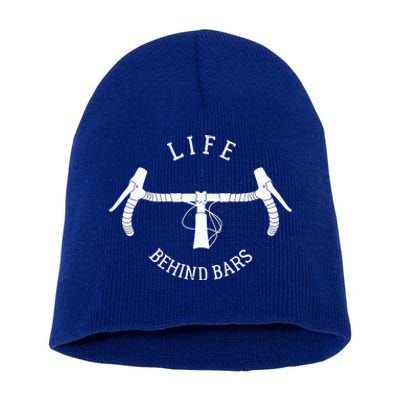 Funny Road Cycling Gift Bike For Women Life Behind Bars Short Acrylic Beanie