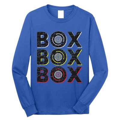 Formula Racing Car Box Box Box Radio Call To Pit Box Vintage Long Sleeve Shirt