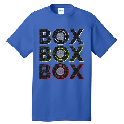 Formula Racing Car Box Box Box Radio Call To Pit Box Vintage Tall T-Shirt