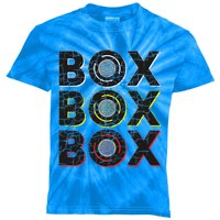 Formula Racing Car Box Box Box Radio Call To Pit Box Vintage Kids Tie-Dye T-Shirt