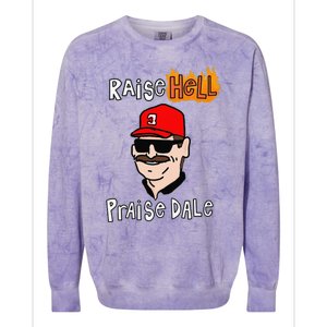 Funny Raise Cute Hell Praise Dale Gift Colorblast Crewneck Sweatshirt