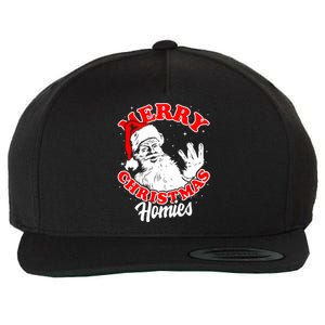 Funny Retro Christmas Homies Westside West Coast Hip Hop Gift Wool Snapback Cap