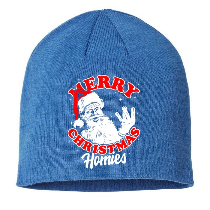 Funny Retro Christmas Homies Westside West Coast Hip Hop Gift Sustainable Beanie