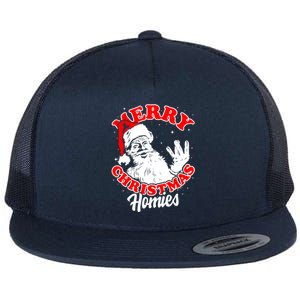 Funny Retro Christmas Homies Westside West Coast Hip Hop Gift Flat Bill Trucker Hat