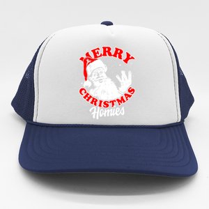 Funny Retro Christmas Homies Westside West Coast Hip Hop Gift Trucker Hat