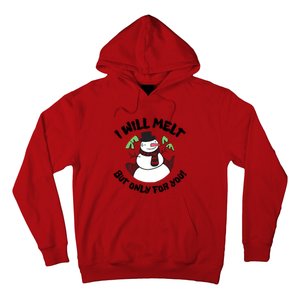 Funny Romantic Christmas Snowman Hoodie