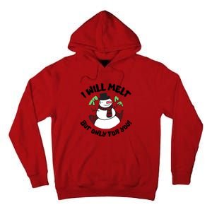 Funny Romantic Christmas Snowman Tall Hoodie