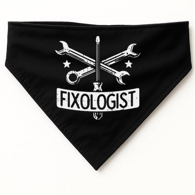 Fixologist Repair Car Technician Auto Mechanic Garage USA-Made Doggie Bandana