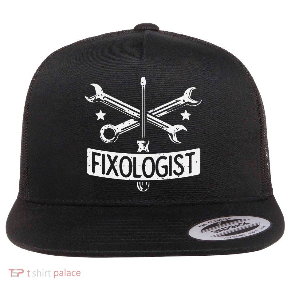 Fixologist Repair Car Technician Auto Mechanic Garage Flatbill Hat