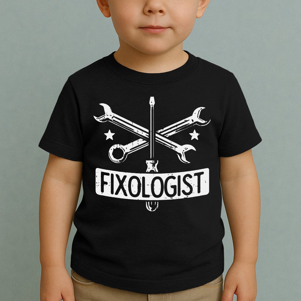 Fixologist Repair Car Technician Auto Mechanic Garage Toddler T-Shirt